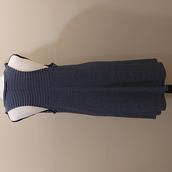 Daily Ritual Striped Navy Racerback Dress - Picture 6 of 9